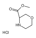 (R)-Methyl morpholine-3-carboxylate hydrochloride structure