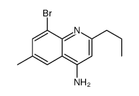 4-Amino-8-bromo-6-methyl-2-propylquinoline结构式