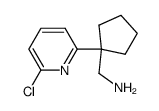 1-((6-chloropyridin-2-yl)cyclopentyl)methanamine结构式
