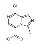 8-chloro-3-methylimidazo[1,5-a]pyrazine-5-carboxylic acid结构式