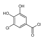 Benzoyl chloride, 3-chloro-4,5-dihydroxy- (9CI) structure
