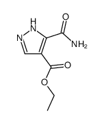 5-Aminocarbonyl-1H-pyrazole-4-carboxylic acid ethyl ester Structure