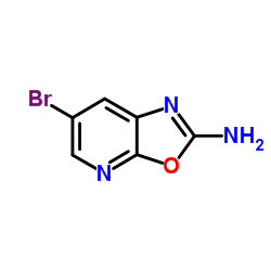 6-溴恶唑并[5,4-b]吡啶-2-胺结构式