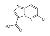 6-氯咪唑并[1,2-B]哒嗪-3-羧酸结构式