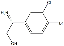(2R)-2-AMINO-2-(4-BROMO-3-CHLOROPHENYL)ETHAN-1-OL结构式