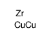 copper,zirconium(4:1) Structure