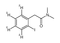 2-(2-iodo-3,4,5,6-(2)H4-phenyl)-N,N-dimethylacetamide Structure