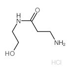 3-Amino-N-(2-hydroxyethyl)propanamide hydrochloride结构式