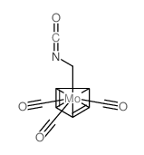 carbon monoxide,cyclopenta-1,3-diene,methanidylimino(oxo)methane,molybdenum Structure