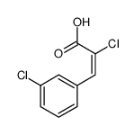 2-chloro-3-(3-chlorophenyl)prop-2-enoic acid结构式