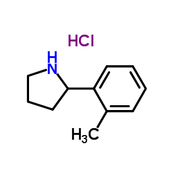 2-(2-Methylphenyl)pyrrolidine hydrochloride (1:1) Structure