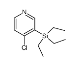 Pyridine, 4-chloro-3-(triethylsilyl)- (9CI) Structure
