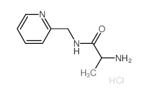 2-Amino-N-(2-pyridinylmethyl)propanamide hydrochloride结构式