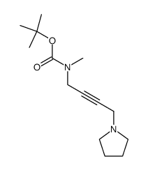 t-Butoxyformamid, N-methyl-N-[4-(1-pyrrolidinyl)-2-butynyl]-结构式