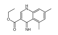 4-Amino-5,7-dimethylquinoline-3-carboxylic acid ethyl ester structure
