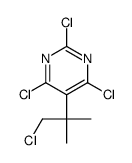 2,4,6-trichloro-5-(1-chloro-2-methylpropan-2-yl)pyrimidine结构式