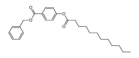 benzyl 4-(dodecanoyloxy)benzoate Structure