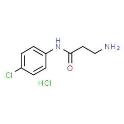 3-amino-N-(4-chlorophenyl)propanamide hydrochloride结构式