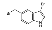 3-溴-5-(溴甲基)-1H-吲哚结构式
