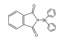 diphenylantimony(III) phthalimide结构式