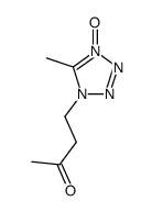 5-methyl-1-(3-oxobutyl)-1H-tetrazole 4-oxide结构式