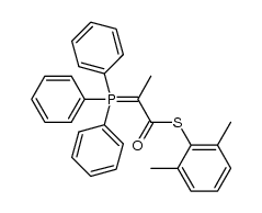 2-(triphenylphosphoranylidene)propanethioic acid S-(2,6-dimethylphenyl) ester结构式