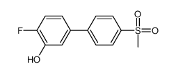 2-fluoro-5-(4-methylsulfonylphenyl)phenol Structure