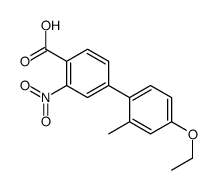 4-(4-ethoxy-2-methylphenyl)-2-nitrobenzoic acid结构式