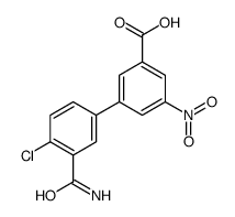 3-(3-carbamoyl-4-chlorophenyl)-5-nitrobenzoic acid Structure