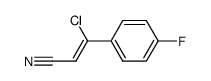 3-chloro-3-(4-fluorophenyl)acrylonitrile结构式