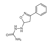 2-(3-phenyl-4,5-dihydroisoxazol-5-yl)hydrazine-1-carboxamide结构式