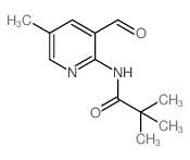 N-(3-formyl-5-methylpyridin-2-yl)pivalamide structure