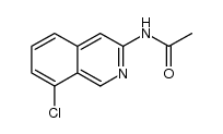 N-(8-chloroisoquinolin-3-yl)acetamide结构式