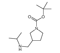 tert-butyl 3-((isopropylamino)methyl)pyrrolidine-1-carboxylate Structure
