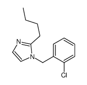 2-butyl-1-[(2-chlorophenyl)methyl]imidazole Structure