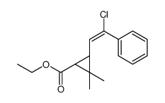 ethyl (1S,3S)-3-[(Z)-2-chloro-2-phenylethenyl]-2,2-dimethylcyclopropane-1-carboxylate Structure