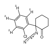 2-Azido-2-(6-chlorophenyl)cyclohexanone-d4结构式