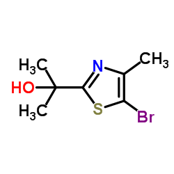 2-(5-Bromo-4-methyl-1,3-thiazol-2-yl)-2-propanol Structure