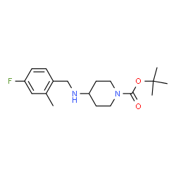 tert-Butyl 4-(4-fluoro-2-methylbenzylamino)piperidine-1-carboxylate Structure