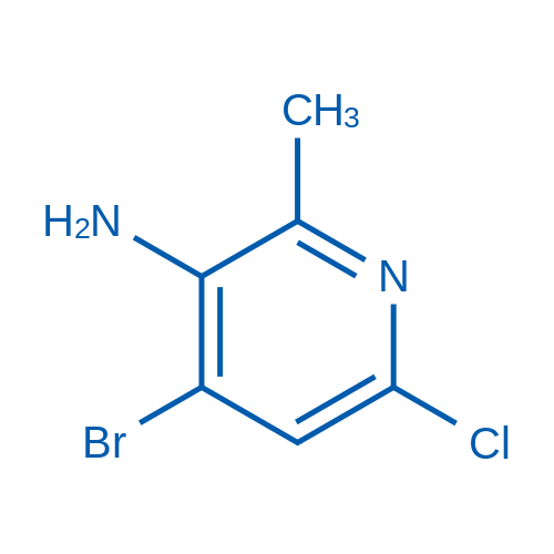 4-Bromo-6-chloro-2-methylpyridin-3-amine Structure