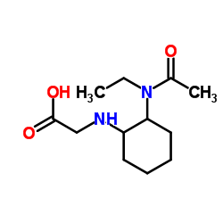 N-{2-[Acetyl(ethyl)amino]cyclohexyl}glycine Structure