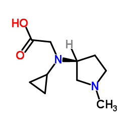 N-Cyclopropyl-N-[(3S)-1-methyl-3-pyrrolidinyl]glycine Structure