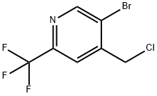 5-BroMo-4-(chloroMethyl)-2-(trifluoroMethyl)pyridine Structure