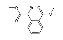 2-(2-methoxycarbonyl-phenyl)-2-bromo-acetic acid methyl ester结构式