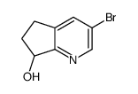 3-bromo-6,7-dihydro-5H-cyclopenta[b]pyridin-7-ol Structure