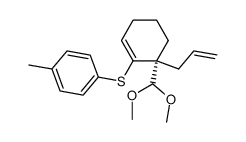 1-((S)-6-Allyl-6-dimethoxymethyl-cyclohex-1-enylsulfanyl)-4-methyl-benzene结构式