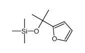 2-(furan-2-yl)propan-2-yloxy-trimethylsilane结构式
