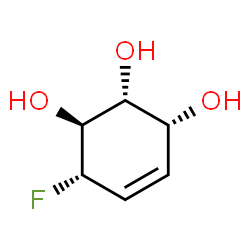 4-Cyclohexene-1,2,3-triol,6-fluoro-,[1S-(1alpha,2beta,3beta,6beta)]-(9CI) Structure