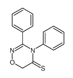 3,4-diphenyl-1,2,4-oxadiazine-5-thione结构式