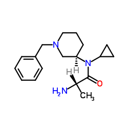 N-[(3R)-1-Benzyl-3-piperidinyl]-N-cyclopropylalaninamide结构式